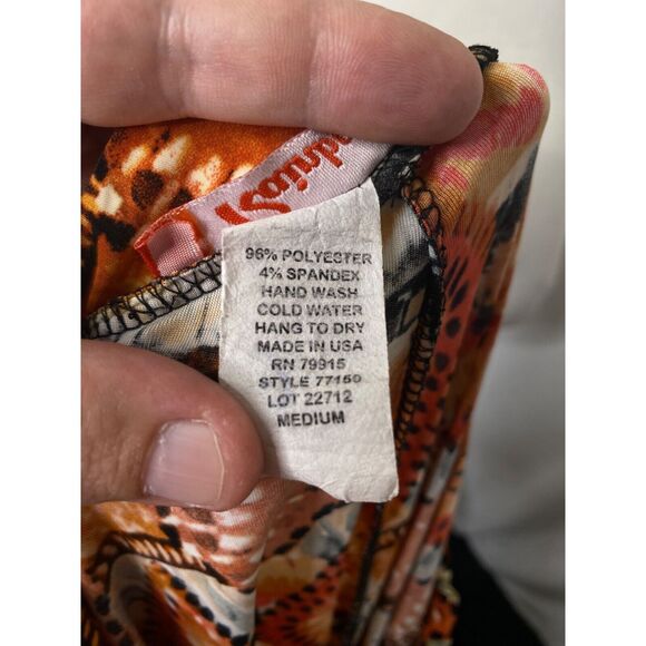 Rainbow Women's Palazzo Flare Leggings Multicolor High Waist Size Medium X 32 - Picture 10 of 10